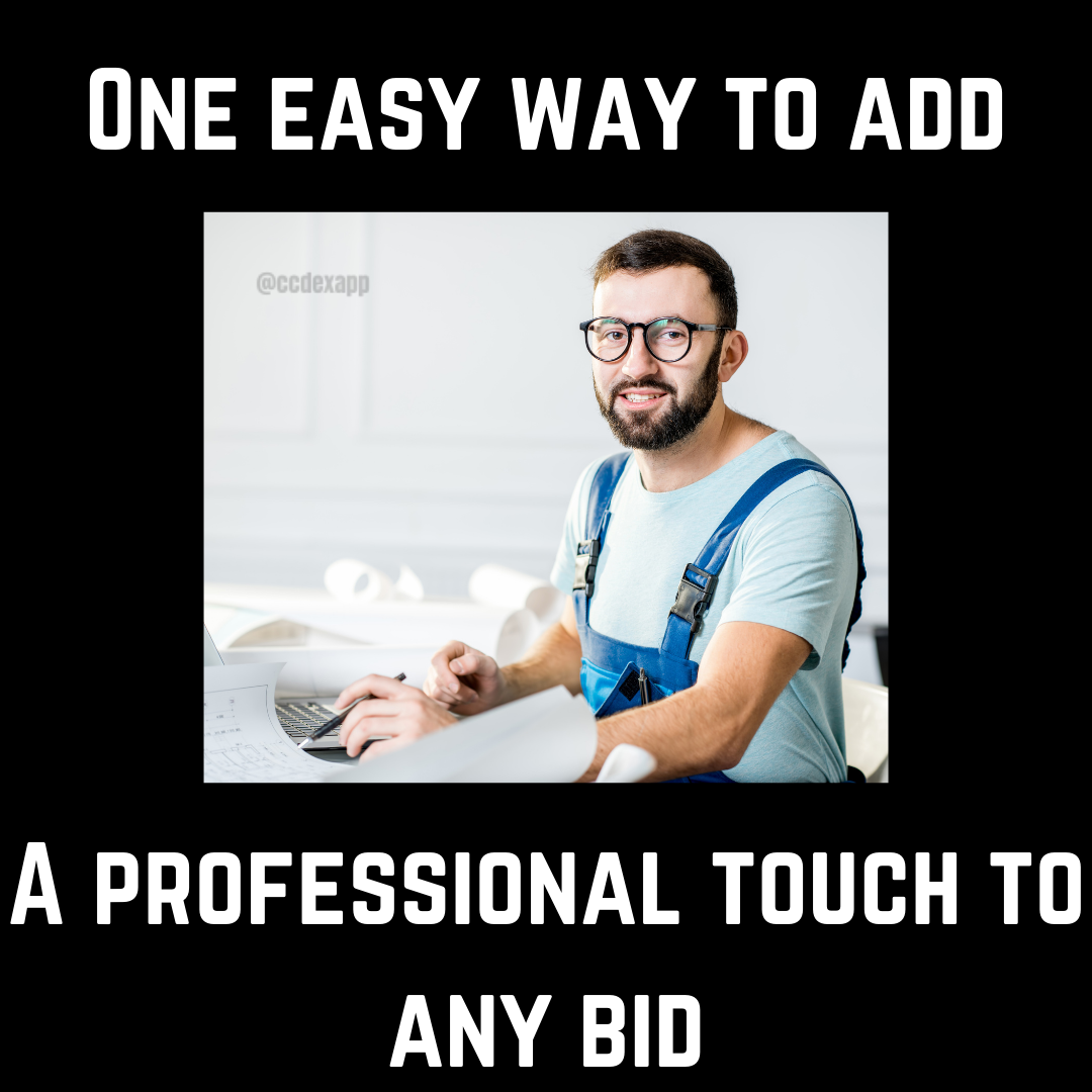 How to add a professional touch to your bids